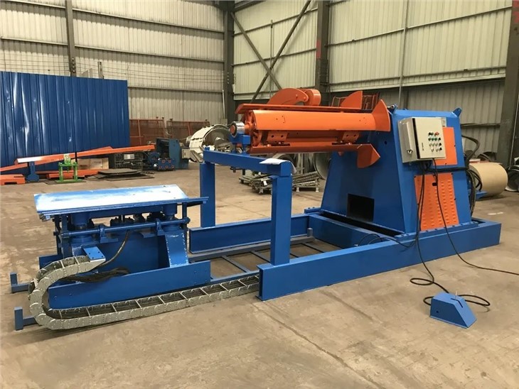 10TON Hydraulic Uncoiler With Car 10TON Hydraulic Uncoiler With Car